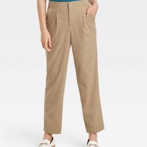 Women's High-Rise Relaxed Fit Tapered Ankle Trousers - A New Day